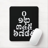 Kambodschanische Zahlen Pyramide - 0 12 345 6789 K Mousepad (Mit Mouse)