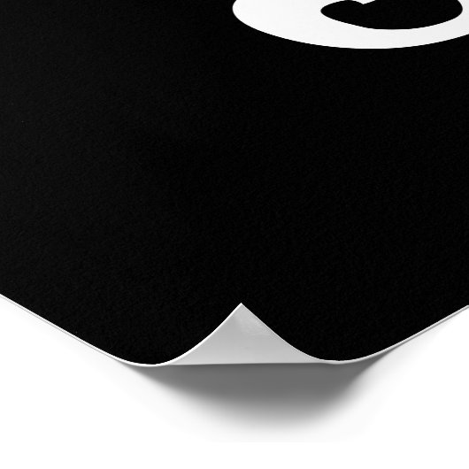 Kambodschanische Zahlen Pyramide - 0 12 345 6789 K Poster (Ecke)