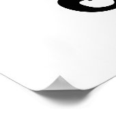 Kambodschanische Zahlen Pyramide - 0 12 345 6789 K Poster (Ecke)