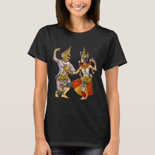 Kambodschanischer Khmer Traditioneller Tanz Apsara T-Shirt