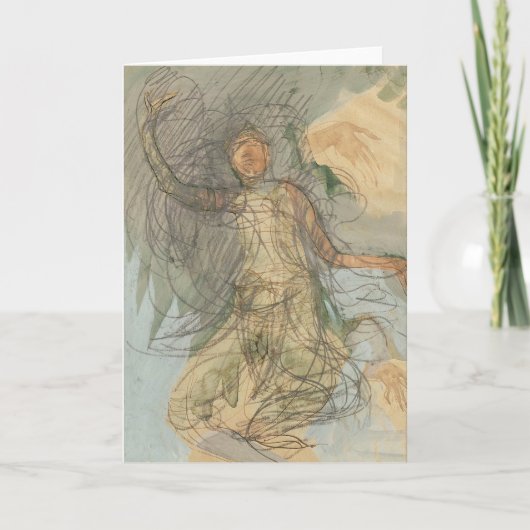 Kambodschanischer Tänzer Karte (Vorderseite)