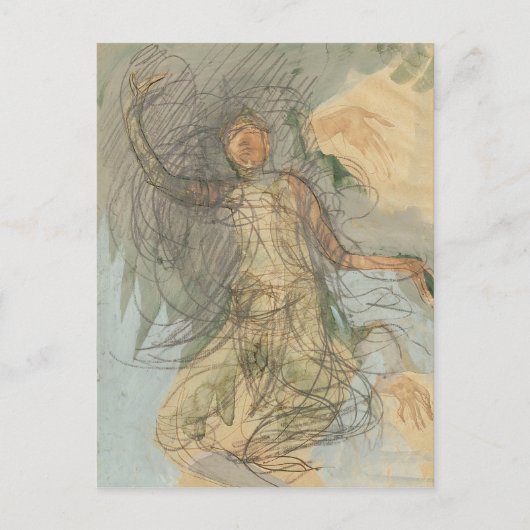 Kambodschanischer Tänzer Postkarte (Vorderseite)