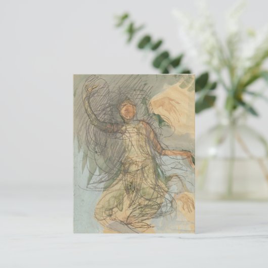 Kambodschanischer Tänzer Postkarte (Stehend Vorderseite)