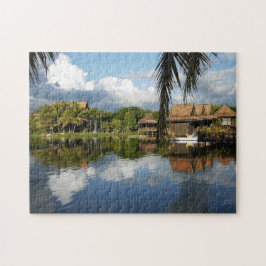 Kambodschanisches kulturelles Dorf-Puzzlespiel Puzzle