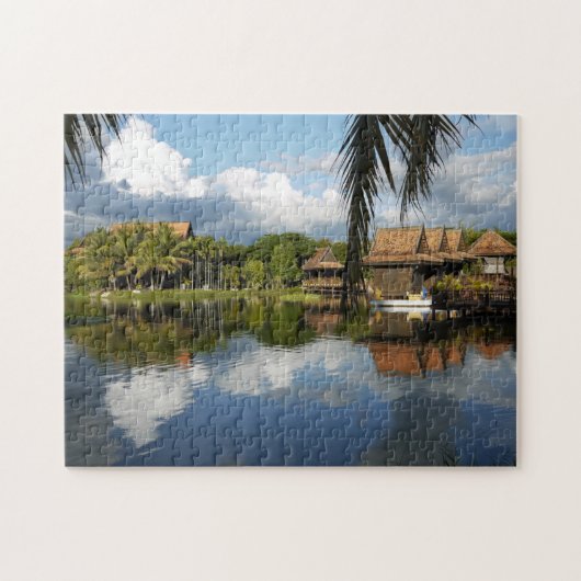 Kambodschanisches kulturelles Dorf-Puzzlespiel Puzzle (Horizontal)