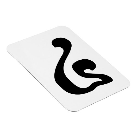 Kambodschanisches Skript Nummer 4 / Vier / ៤ (Buen Magnet (Rechte Seite)