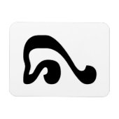 Kambodschanisches Skript Nummer 4 / Vier / ៤ (Buen Magnet (Horizontal)