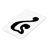 Kambodschanisches Skript Nummer 4 / Vier / ៤ (Buen Magnet (Linke Seite)