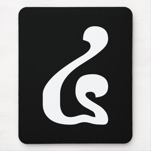 Kambodschanisches Skript Nummer 4 / Vier / ៤ (Buen Mousepad (Vorne)