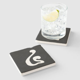 Kambodschanisches Skript Nummer 4 / Vier / ៤ (Buen Steinuntersetzer