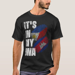 Kambodschanisches und philippinisches DNA-Flaggeng T-Shirt
