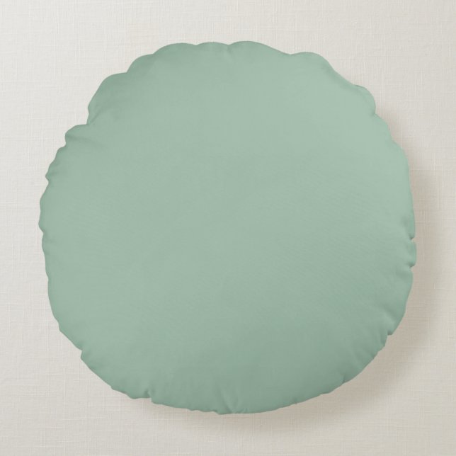 Kambrisch Blau Rundes Kissen (Vorderseite)