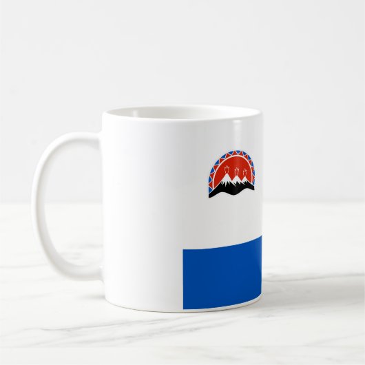 Kamchatka-Flaggenrussland-Landrepublikregion Kaffeetasse (Links)