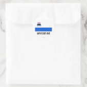 Kamchatka Krai Flag Runder Aufkleber (Tasche)