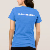 Kamchatka Special Geschenk Blue Tourist Classic Tri-Blend Shirt (Rückseite)