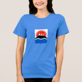 Kamchatka Special Geschenk Blue Tourist Classic Tri-Blend Shirt (Vorderseite)