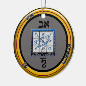 kamea Saturn-Talisman Keramik Ornament (Links)