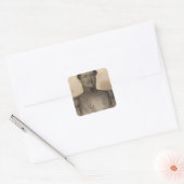 Kamehameha, Hawaii Quadratischer Aufkleber (Umschlag)