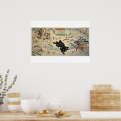 Kamei Rokuro and the Black Bear in the Snow Poster (Küche)