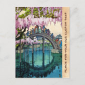Kameido Bridge by Hiroshi Yoshida shin hanga Postkarte (Vorderseite)