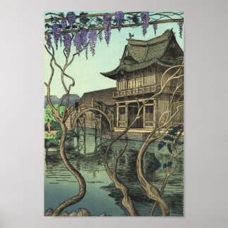Kameido shin hanga japanese Landschaft Poster
