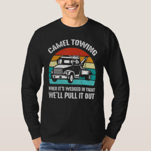 Kamel Abschlepp Retro Erwachsenen Humor Spruch T-Shirt