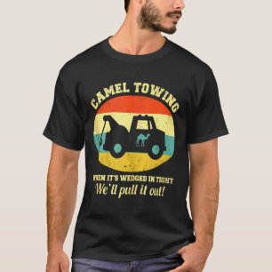 Kamel Abschleppen Retro Erwachsenen Humor Spruch L T-Shirt
