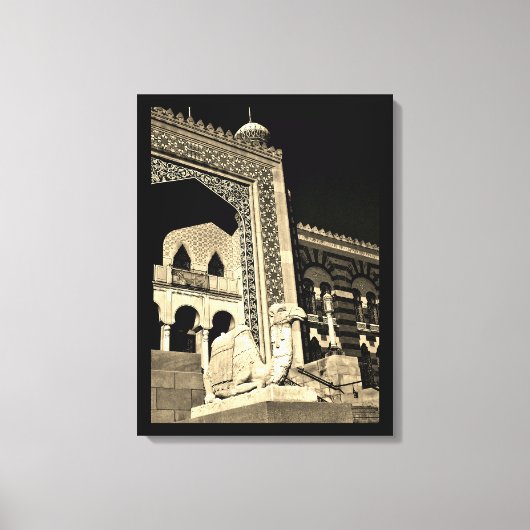 Kamel an der Erholung Leinwanddruck (Vorderseite)