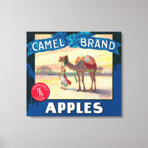 Kamel-Apple-Aufkleber - Washington-Staat Leinwanddruck