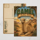 Kamel Arabische Wüste POPCUT Postkarte (Vorne/Hinten)
