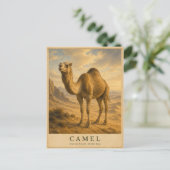 Kamel Arabische Wüste VINTAGE Postkarte (Stehend Vorderseite)