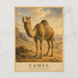 Kamel Arabische Wüste VINTAGE Postkarte