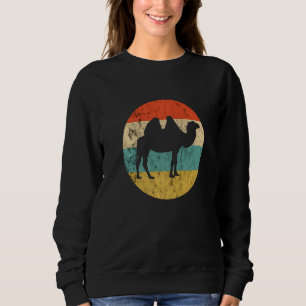 Kamel Arabische Wüsten Tier Retro Vintage Höcker R Sweatshirt