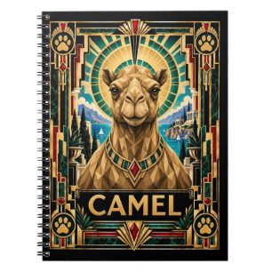 Kamel, Art Deco Wildlife Notizblock