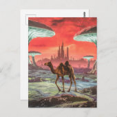 Kamel auf einer anderen Planet-Postkarte Postkarte (Vorne/Hinten)