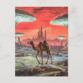 Kamel auf einer anderen Planet-Postkarte Postkarte (Vorderseite)