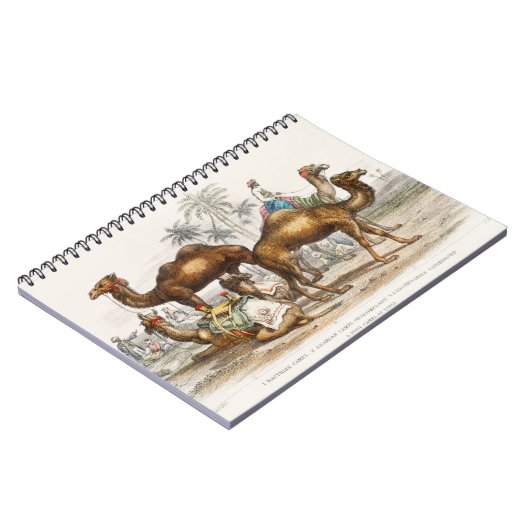 Kamel aus Bactrian, arabisches Kamel oder Dromedar Notizblock (Linke Seite)