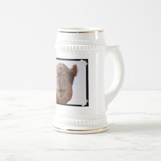 Kamel-Bier Stein Bierglas (VorderseiteRechts)