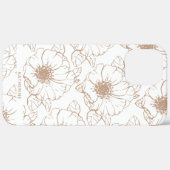 Kamel| Boho Floral Muster Personalisiert Case-Mate iPhone Hülle (Hinten (horizontal))