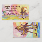 Kamel-Briefpapier Visitenkarte (Vorne/Hinten)