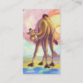 Kamel-Briefpapier Visitenkarte (Rückseite)