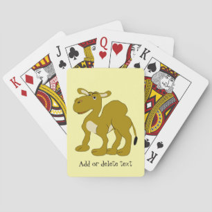 Kamel-Design mit beliebigem Hintergrund Spielkarten