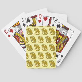 Kamel-Design mit beliebigem Hintergrund Spielkarten