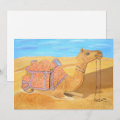 Kamel-Einladungskarte Einladung (Vorne/Hinten)