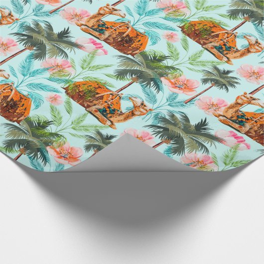 Kamel-Fahrt Geschenkpapier (Ecke)