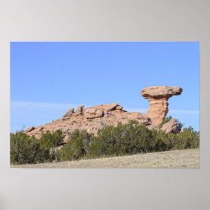 Kamel-Felsen, New Mexico Poster