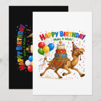 Kamel-Geburtstagsfeier-Party-Illustration