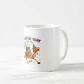 Kamel-Geburtstagsfeier-Party-Illustration Kaffeetasse (VorderseiteRechts)