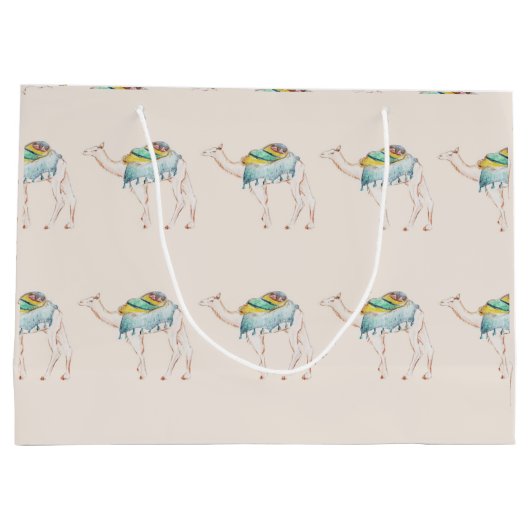 Kamel-Geschenk-Tasche Große Geschenktüte (Rückseite)