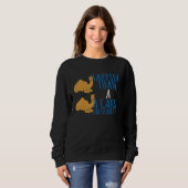 Kamel glücklicher als ein Kamel am Höckertag Sweatshirt (Vorne ganz)